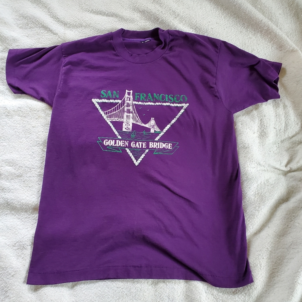 San Francisco Golden Gate Bridge T-Shirt, Sz XL